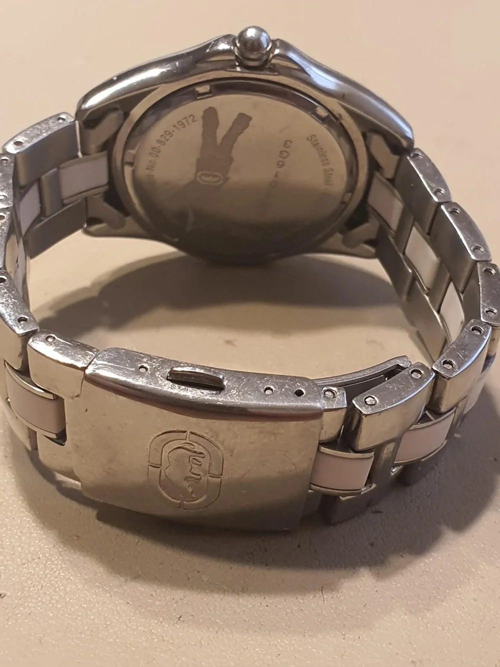 🦋10/$20🦋 Marc Ecko UNLTD Silver/Pink Rhinestone Stainless Steel Women's Watch